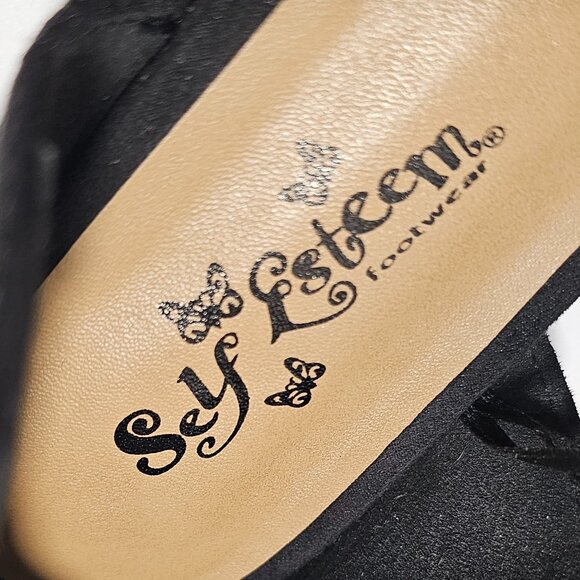 New Women’s Self Esteem Black Pointy Flats 8.5 - Picture 7 of 7